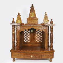 Load image into Gallery viewer, Handcrafted Wooden Pooja Mandir
