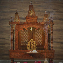 Load image into Gallery viewer, Handcrafted Wooden Pooja Mandir
