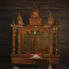 Load image into Gallery viewer, Handcrafted Wooden Pooja Mandir
