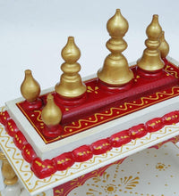 Load image into Gallery viewer, White &amp; Red Sheesham Wood Pooja Mandir
