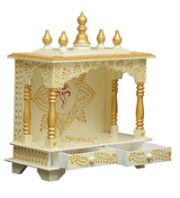 Load image into Gallery viewer, White &amp; Gold Rajasthani Pooja Mandir
