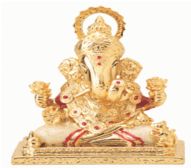 24 k Gold Foil Pearl White Dagdu Sheth