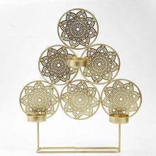 Load image into Gallery viewer, Handcrafted Trikona T-light Holder

